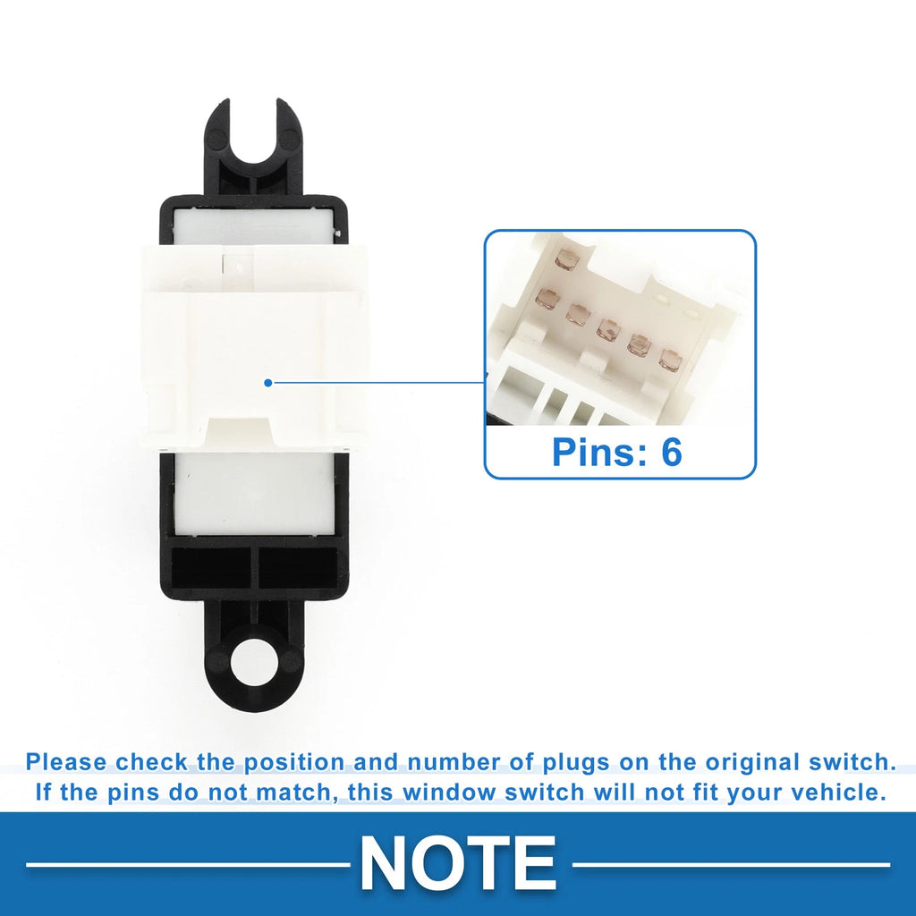 Power Window Switch for Nissan Pathfinder (1997–2004) No. 254110V000