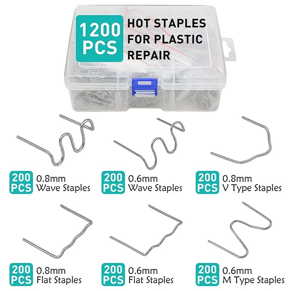 1200PCS Plastic Welding Studs 0.6mm & 0.8mm for Bumper Repair