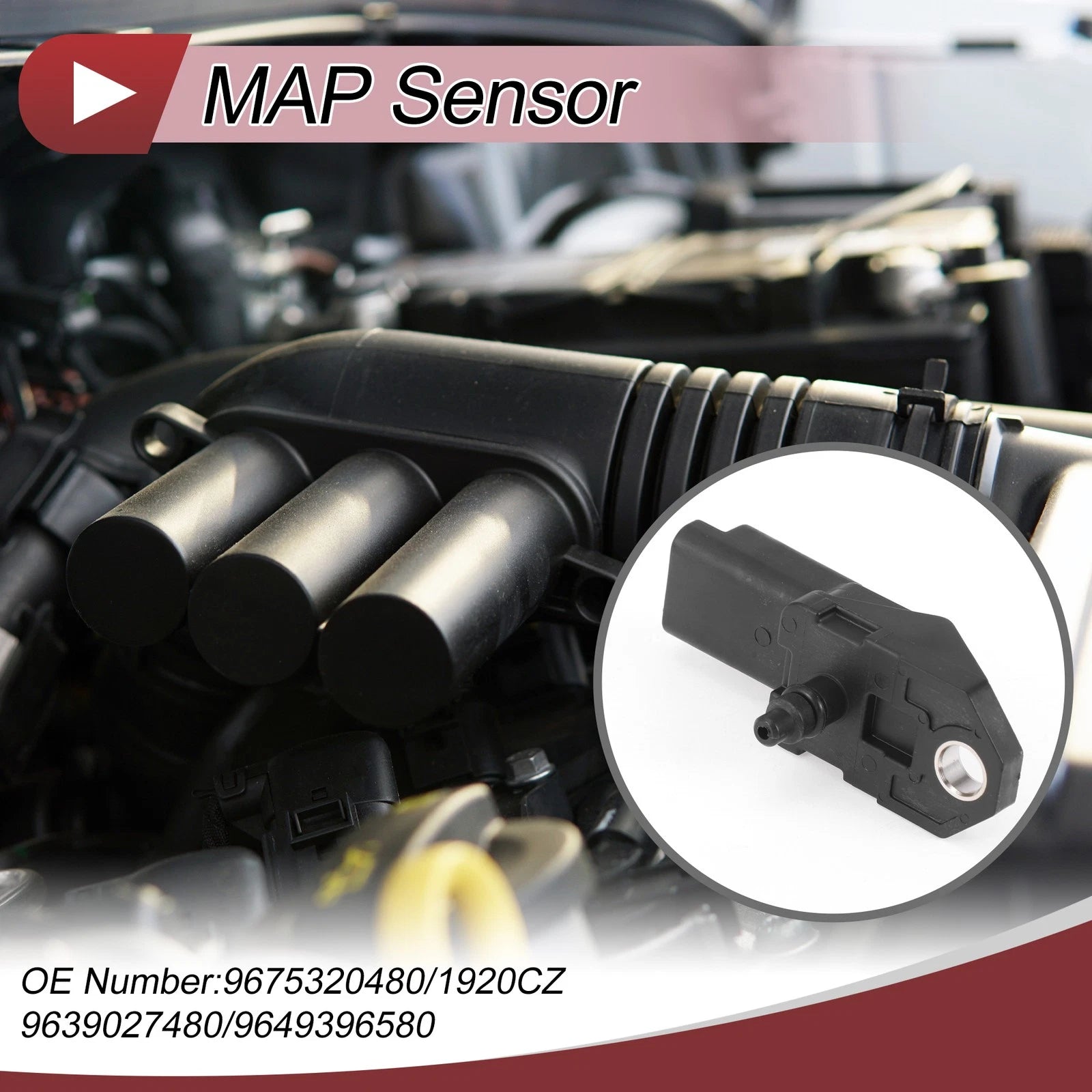 MAP Sensor No.9675320480 for Peugeot 2008 (2015–2019)