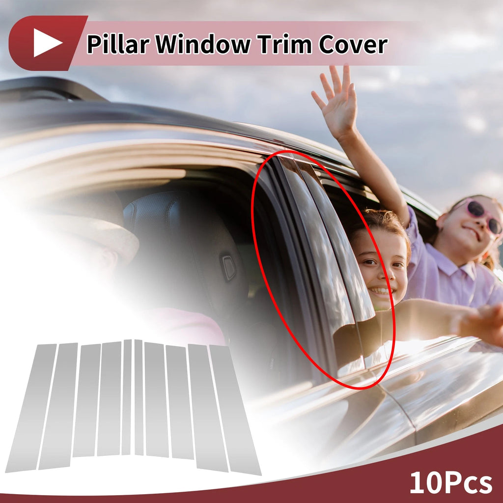 10 Pcs Door Pillar Window Trim Replacement for Mercedes-Benz GL-Class (2007–2012)