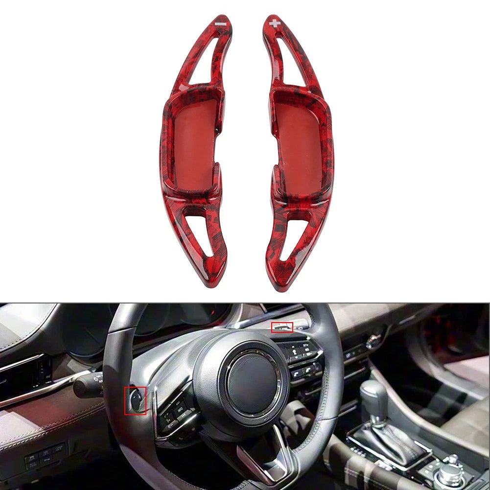 Steering Wheel Shifter Paddle Extensions for Mazda 3 6 CX-3 CX-4 CX-5 MX-5 (2014–2023)