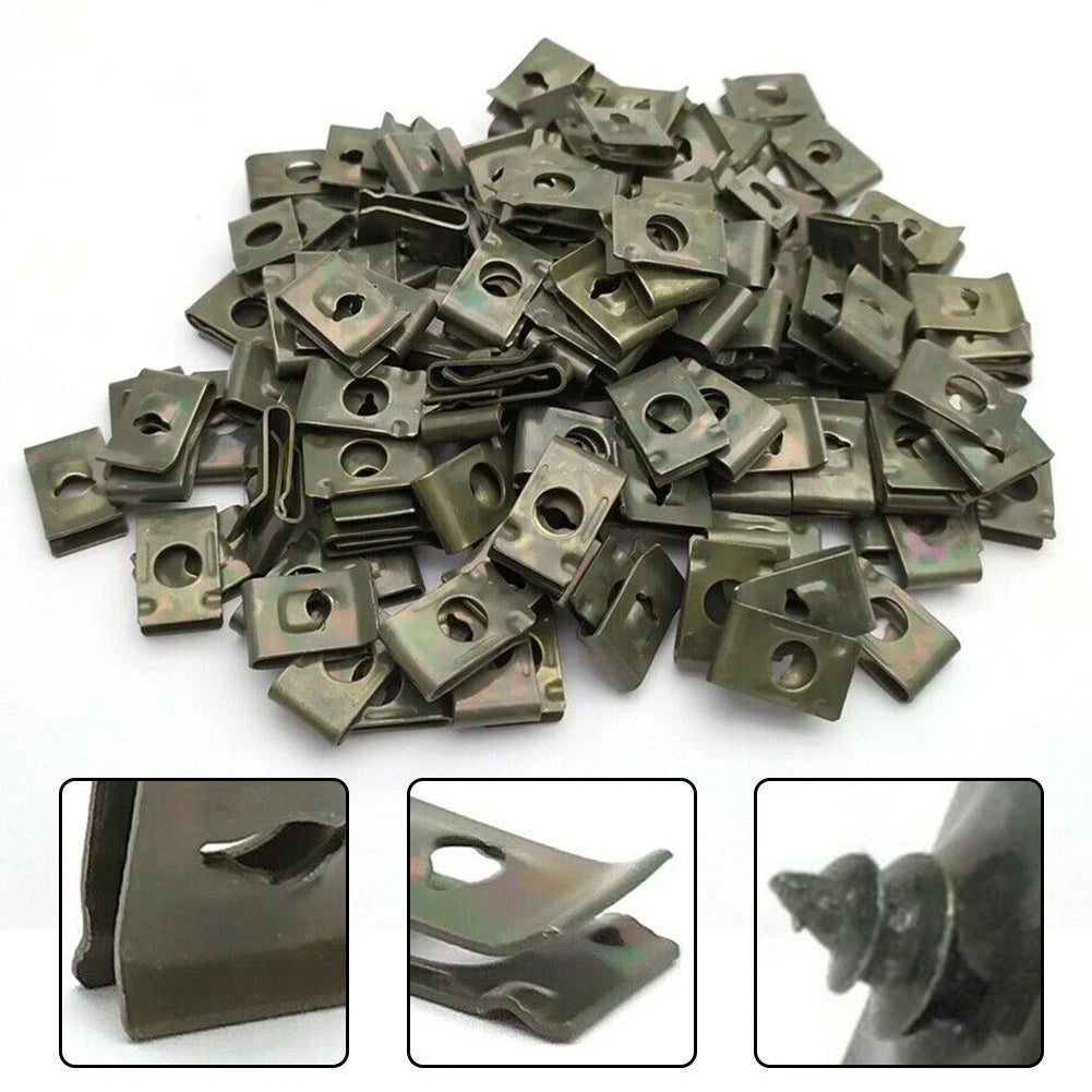 20X U-Type Screw Nut Clips for Fender Bumper (Universal)