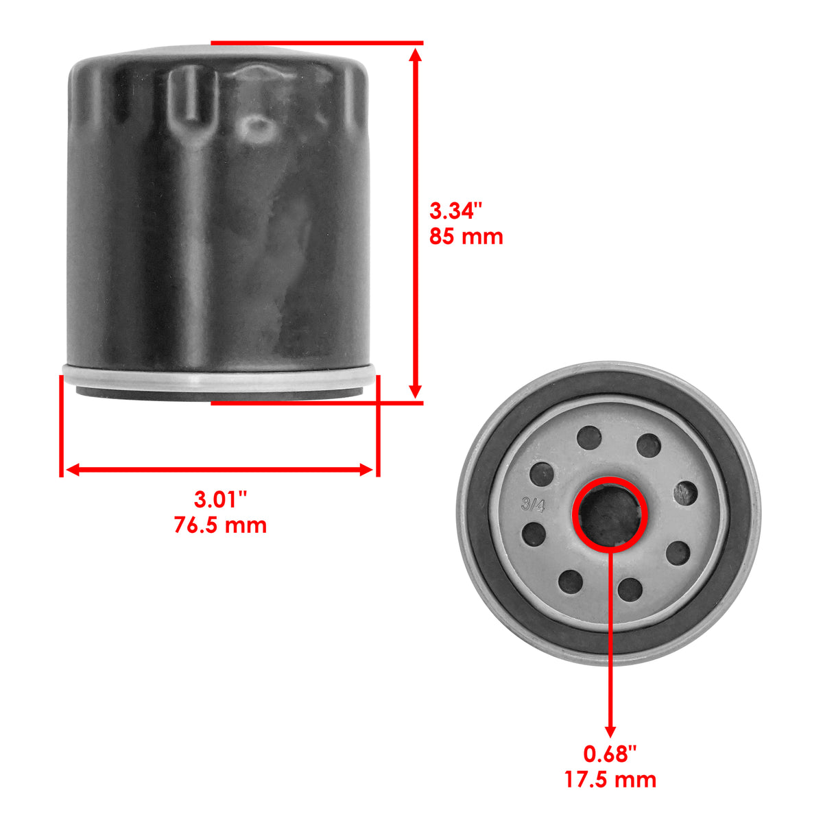 Oil Filter Replacement for John Deere 142 152 162 316 420 STX38 (2000–2000)