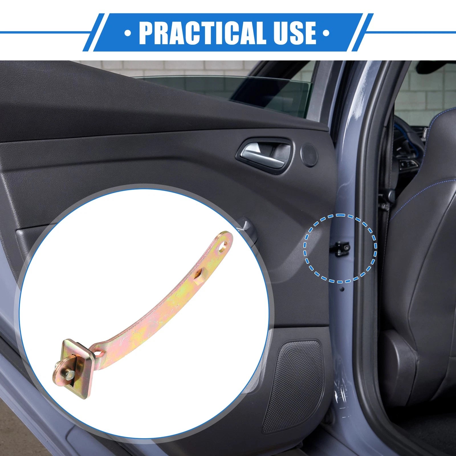 Rear Door Check Stop Strap Replacement for Chevrolet Astro (1985–2005) 2 Pcs