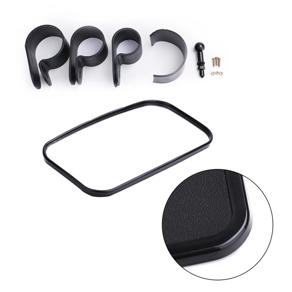 1.5" 1.75" 2" Bar Rectangular Rear View Mirror for Kawasaki Mule Can-Am Commander