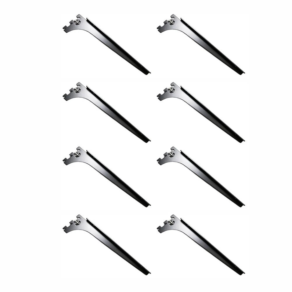 Steel Slot Mount Shelf Bracket for Wall Upright Channels (30cm, 25cm)