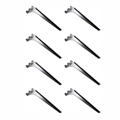 Steel Slot Mount Shelf Bracket for Wall Upright Channels (30cm, 25cm)
