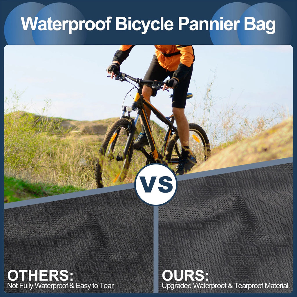 Bike Frame Bag Waterproof Bicycle Front Frame Organizer for Universal Bike