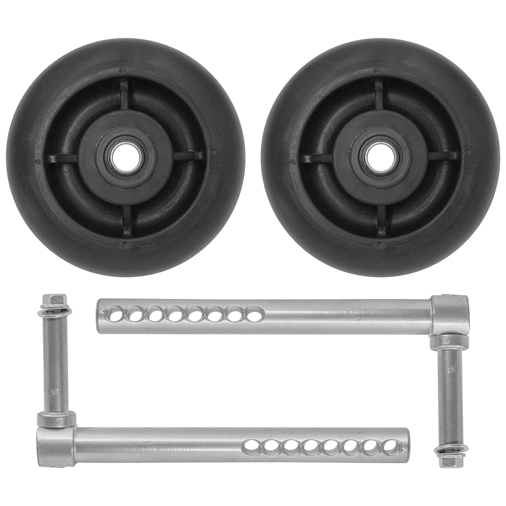 Mower Deck Gauge Wheels and Arms Replacement for John Deere 2025R 2027R 2032R