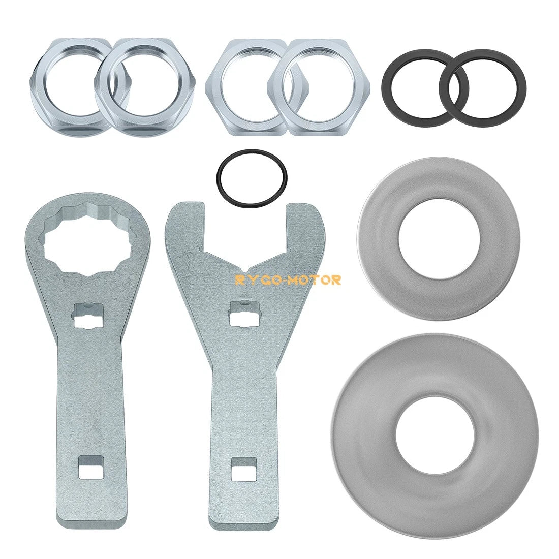 Set of 2 Axle Nut Wrench Tool & Washer Seal for Honda Rancher 420 (2007–2023)