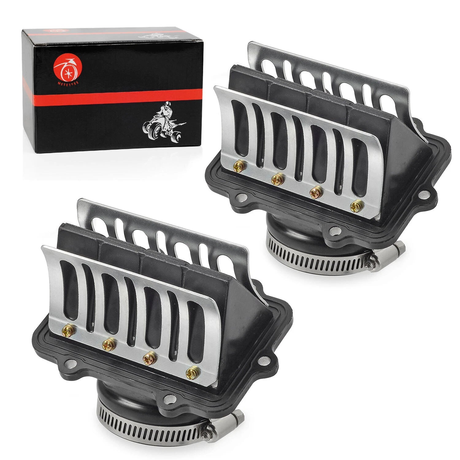 2X Carb Flange Intake Socket Reed Valve for Ski-Doo Legend 700 800 (1999–2004)