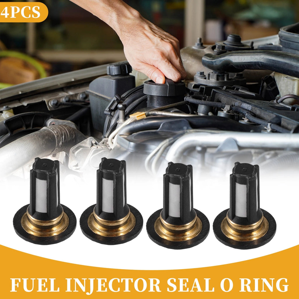 Fuel Injector Filter Basket Set for Honda 4Pcs (Black) (2011–2015)