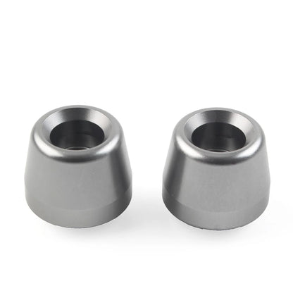2X Handlebar Grips Bar End Slider Cap for Yamaha YZF-R1 (2015–2023) Titanium