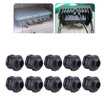 10 Pcs Black Ventilation Valves for Outdoor Security Lighting