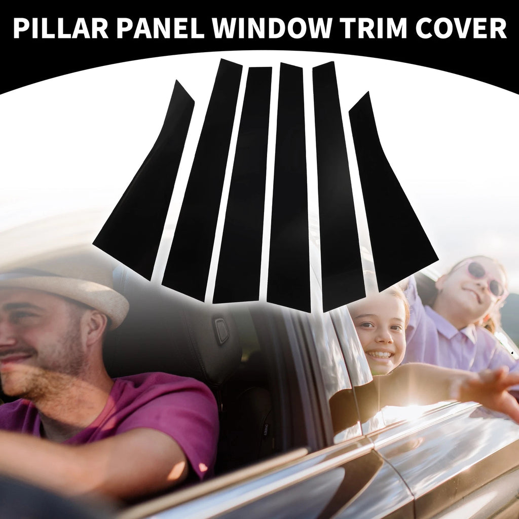 6pcs Car Pillar Window Trim Cover Replacement for Chevrolet Impala (2006–2013)