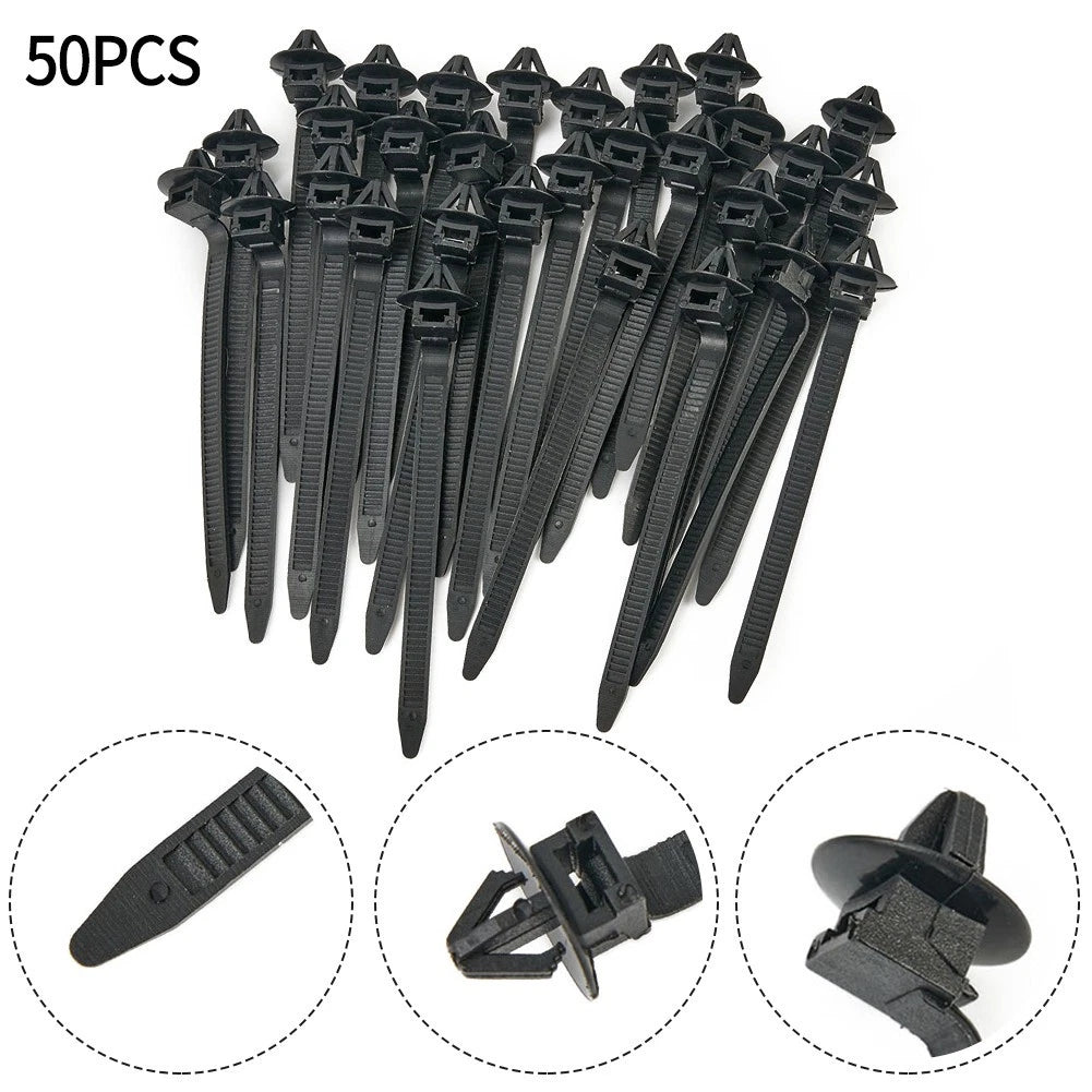 50pcs Zip Strap Kit for Universal Use (Nylon Fasteners)