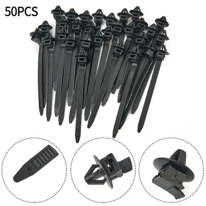 50pcs Zip Strap Kit for Universal Use (Nylon Fasteners)