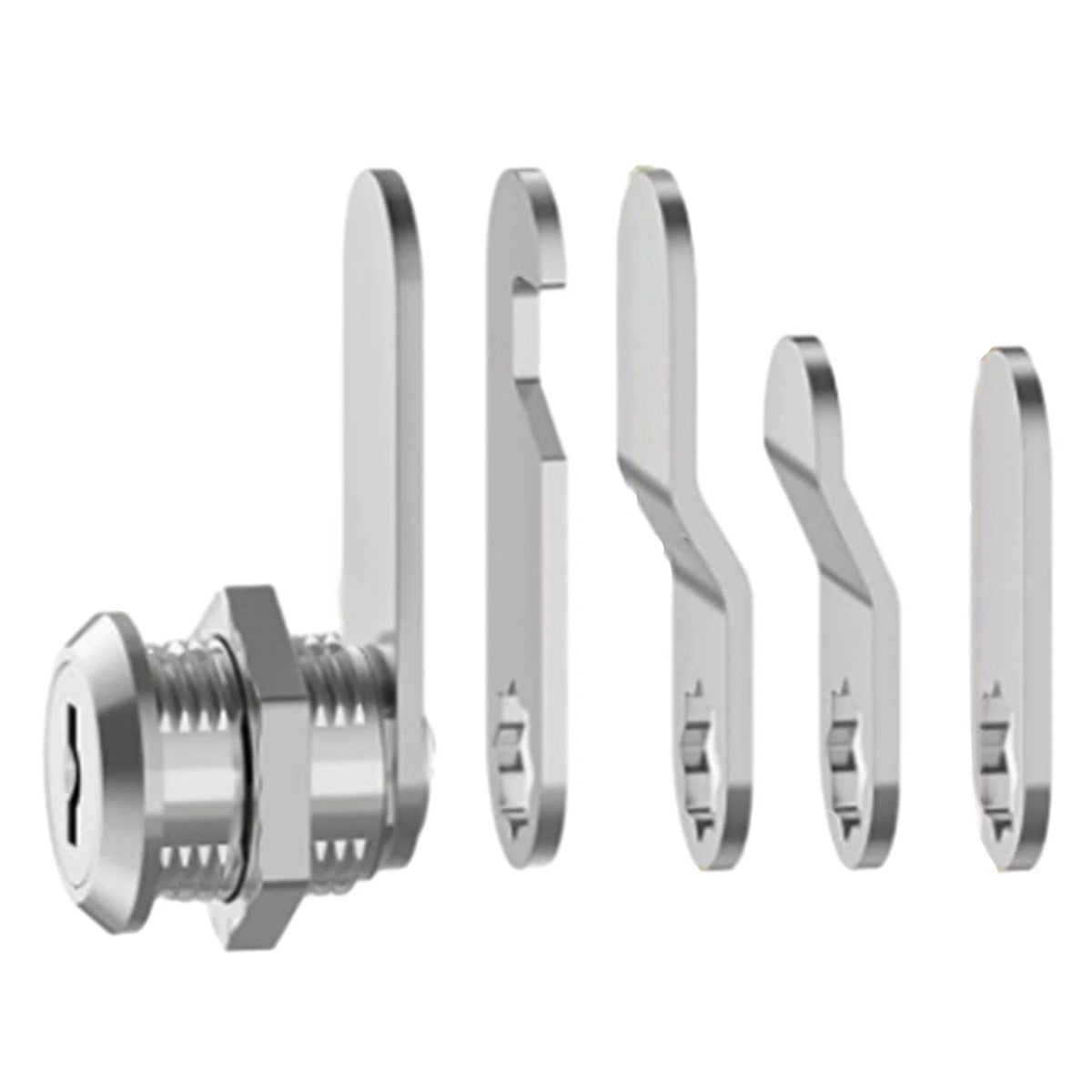 Cam Lock 16/30mm for Mailbox Accessories with 5 Keys Zinc Alloy