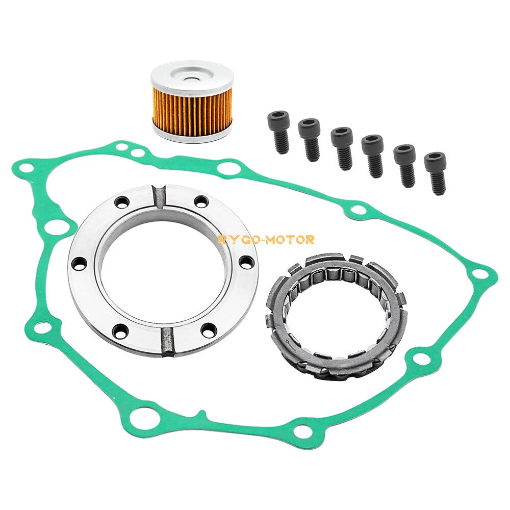 Starter Clutch One-Way Bearing Gasket Oil Filter Kit for Honda TRX400EX TRX400X (2000–2009)