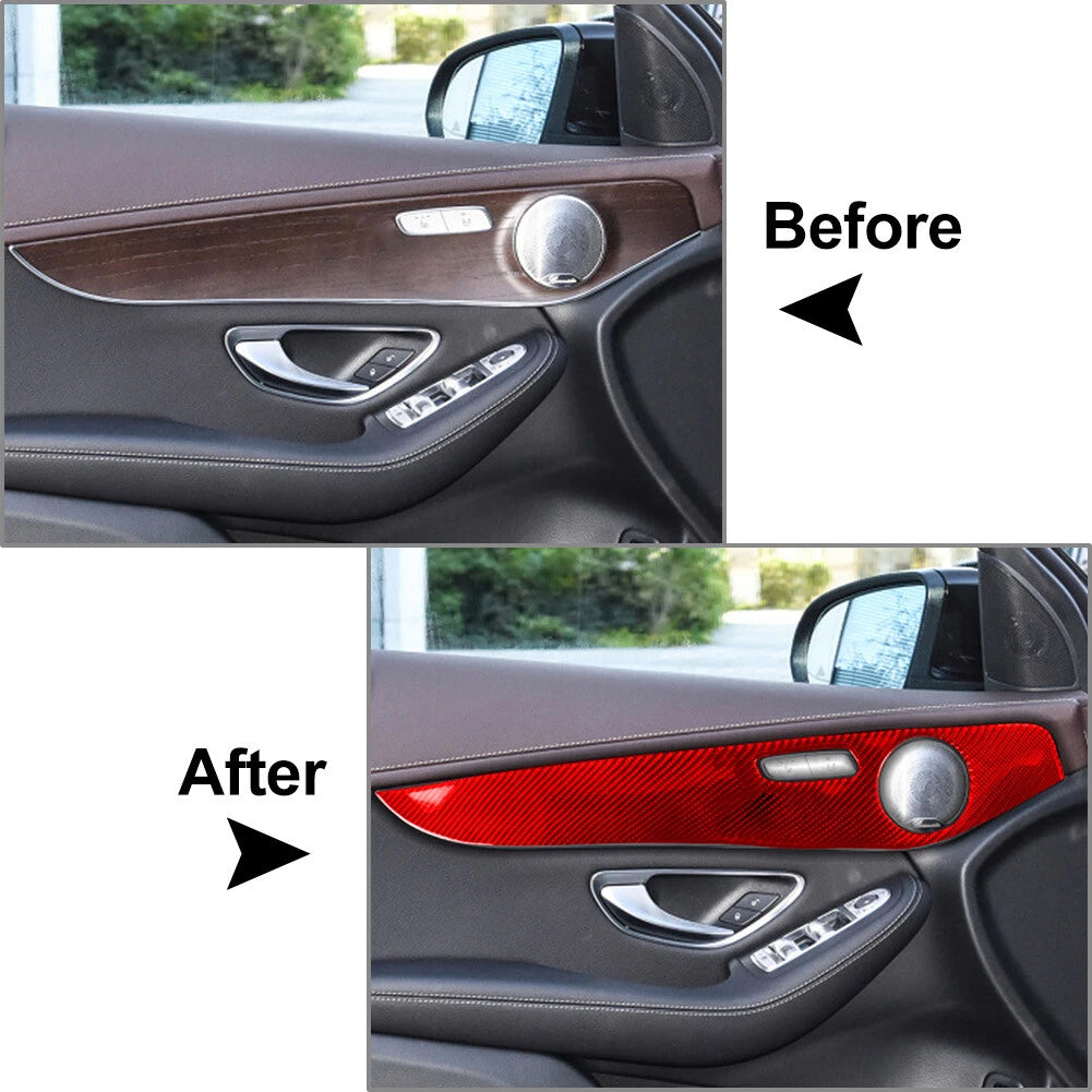 For Benz C Class W205 2014-21 GLC Class X253 2016-21 Interior Door Panel Cover F