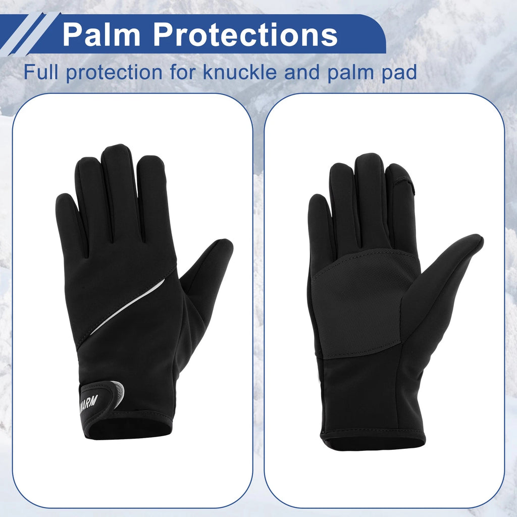 Cycling Gloves for Women Mountain Biking Polyester Breathable Black (M)