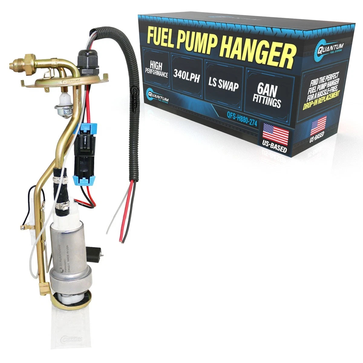 450LPH AN Fitting Hanger + Send Unit for Chevy GMC Squarebody (1973–1991)