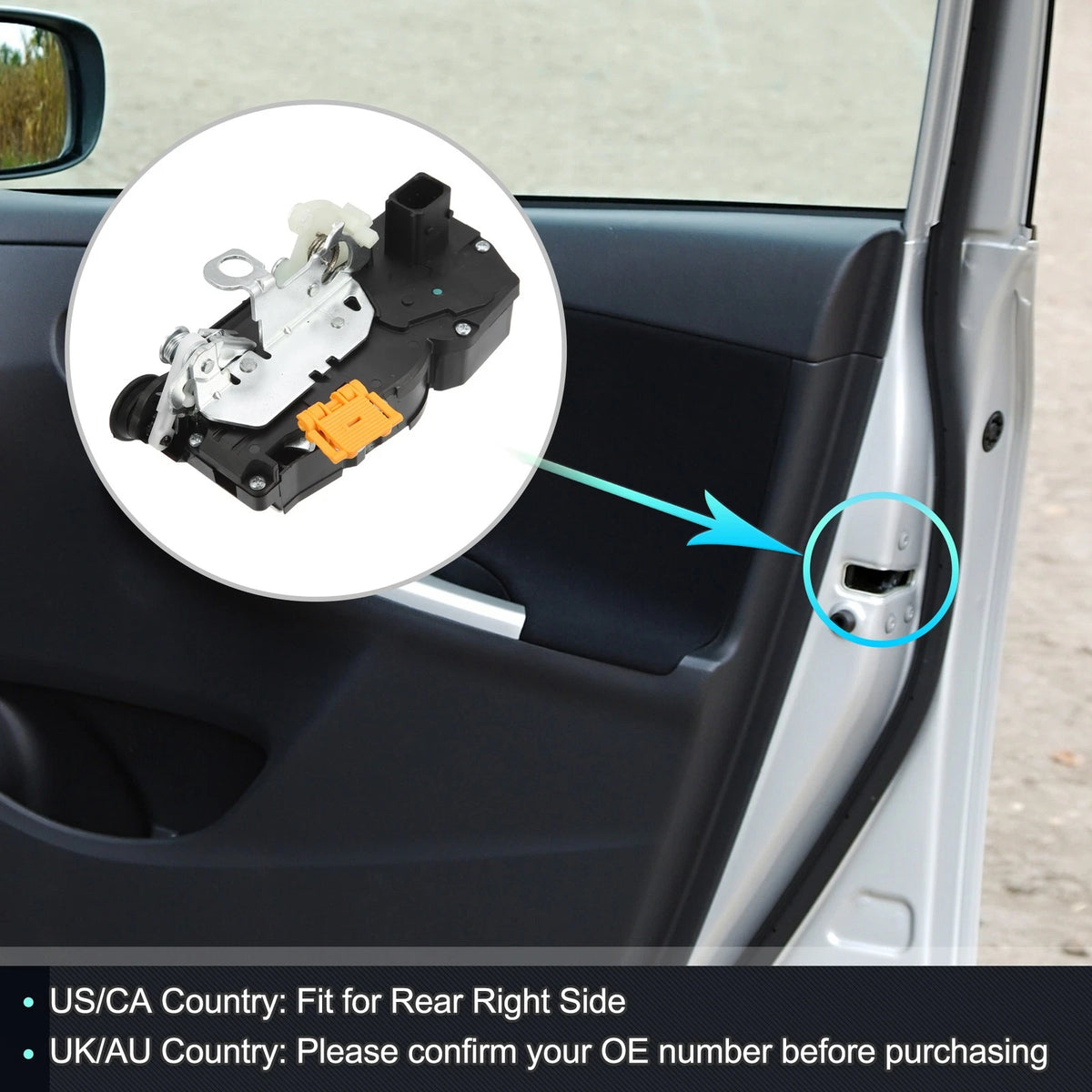 Power Door Lock Actuator Motor for Cadillac CTS (2003–2019) 22791036