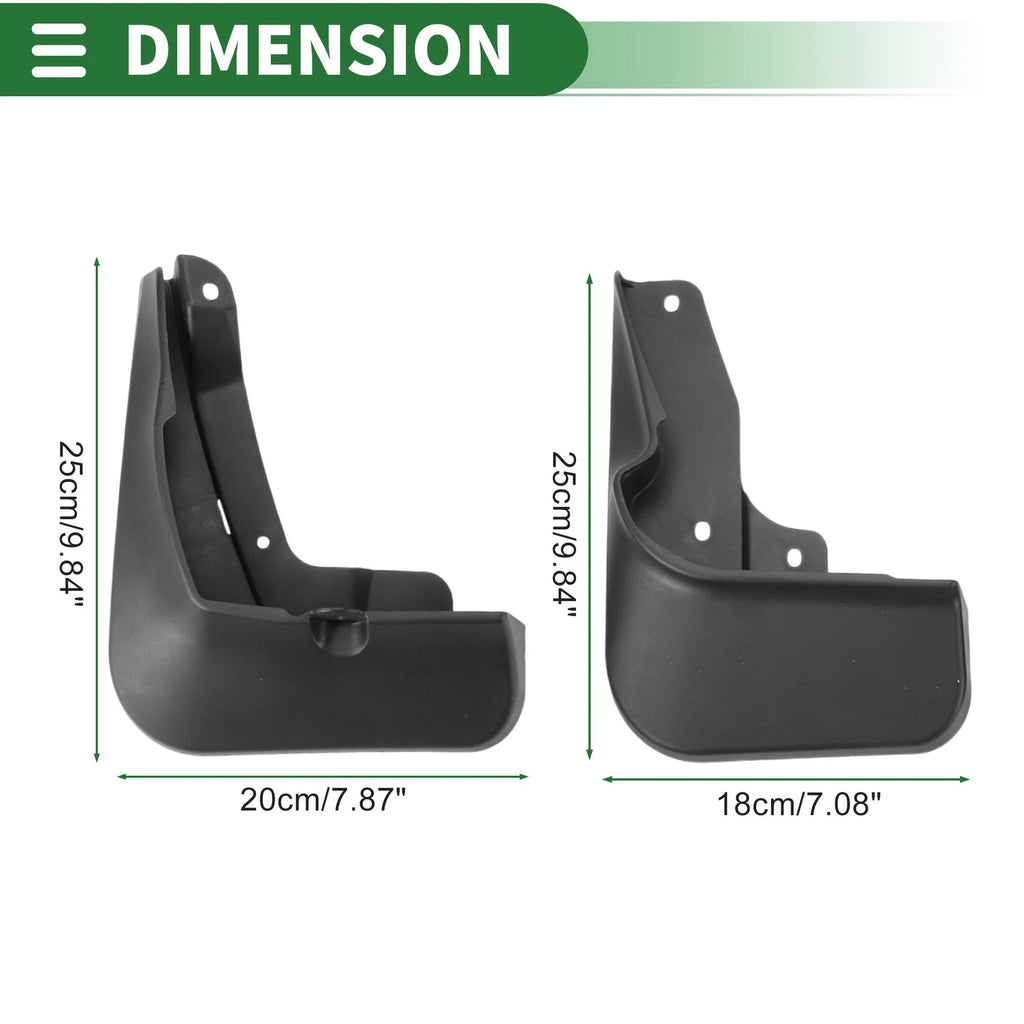 Mud Flaps Splash Guards Front and Rear for Honda Inspire (2023–2024)