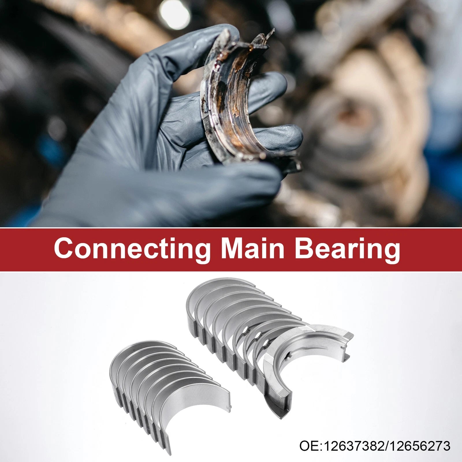 Engine Main and Connecting Rod Bearing Kit Replacement for Chevrolet Malibu (2010–2016)