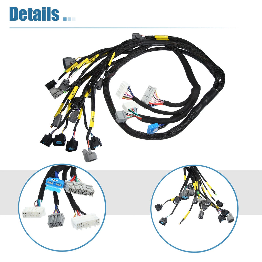 OBD2 Engine Wiring Harness Replacement for Honda Civic (2000–2005)