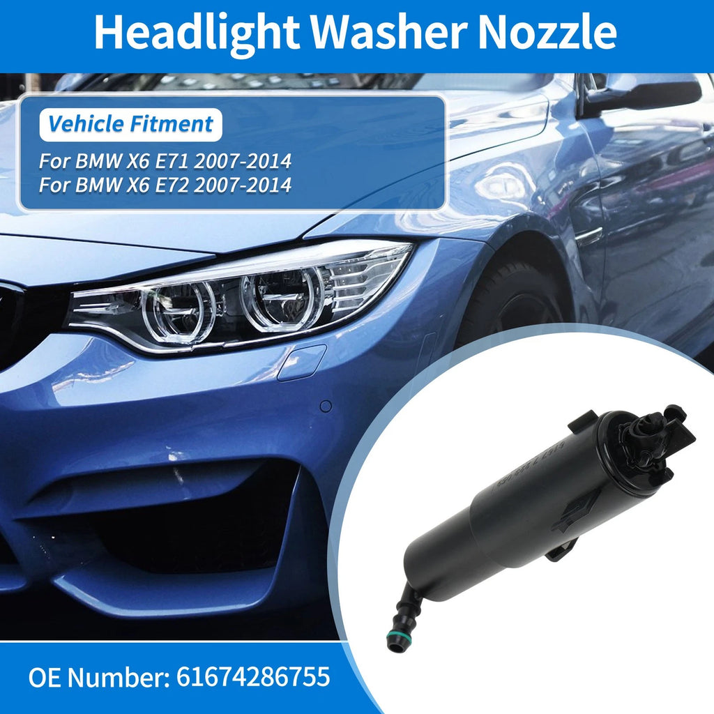 Left Headlight Washer Nozzle for BMW X6 E71 (2007–2014) No. 61674286755