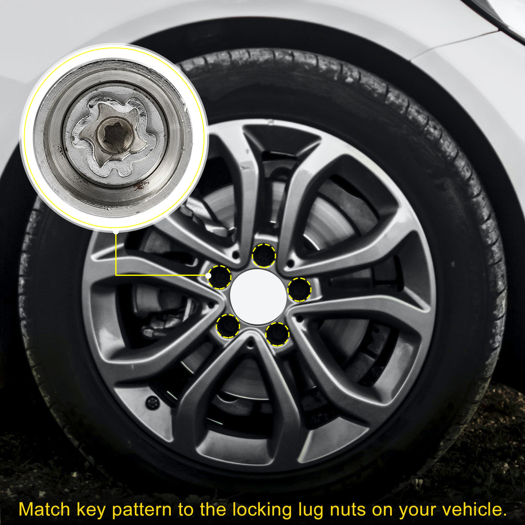 Wheel Lock Lug Nut Set with Protector for Mercedes Benz (2007–2019)