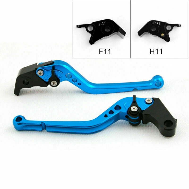Long Brake Clutch Levers for Ducati 999 1098 1198 848 S4RS Aprilia RSV (2003–2015) Blue