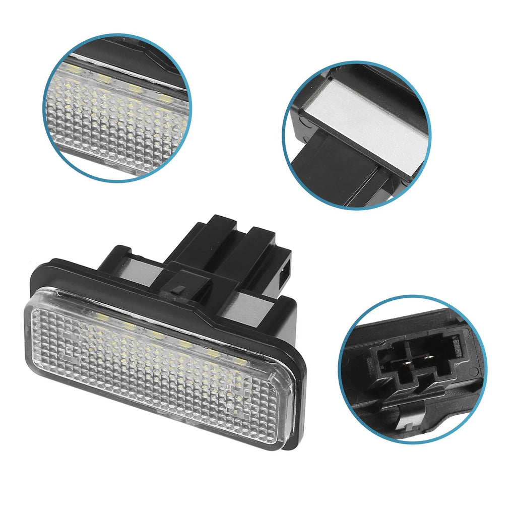 2pcs License Plate Light Replacement for Mercedes-Benz SLK 350 (2005–2011)