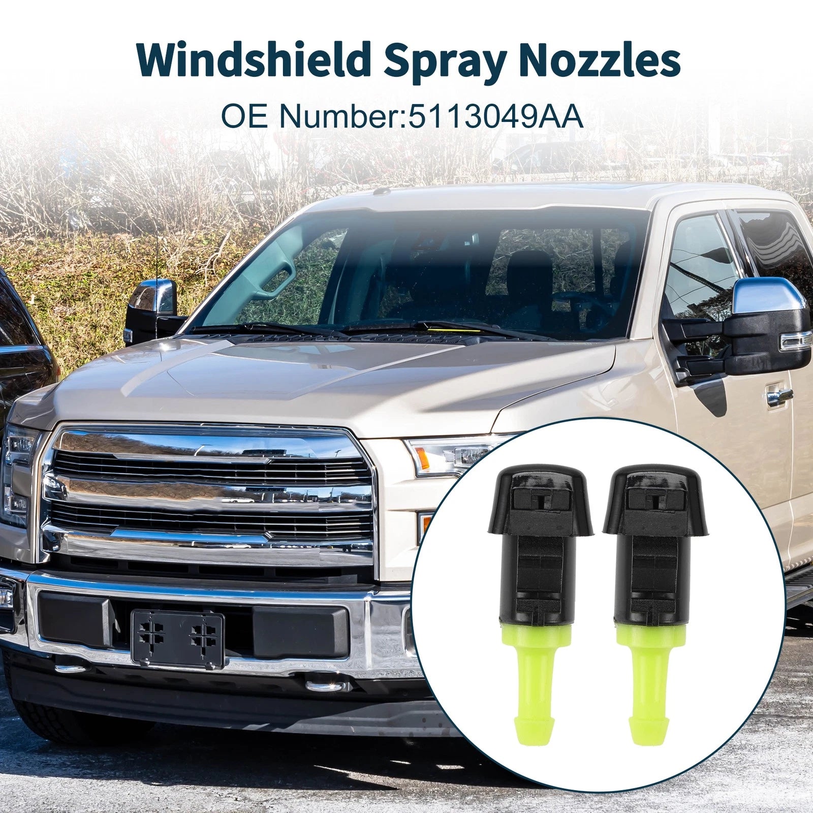 Windshield Washer Nozzle Set for Dodge Grand (No. 5113049AA)