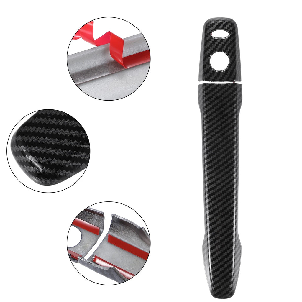 Door Handle Cover Replacement for Mitsubishi Outlander Carbon Fiber Pattern (2014–2021)