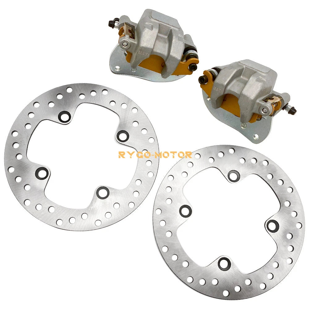 Rear Brake Calipers & Disc Rotors for Yamaha Grizzly 550 YFM550 (2009–2014)