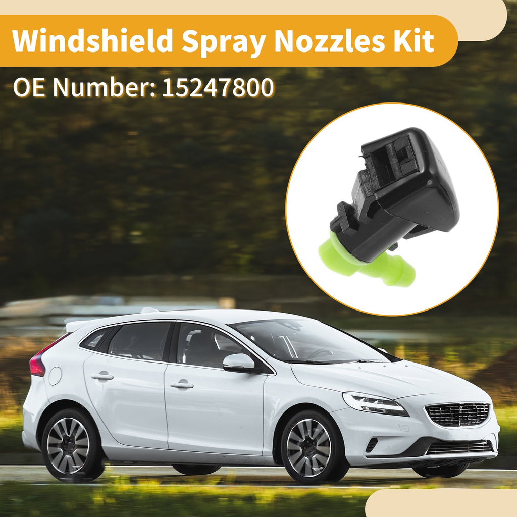 Windshield Washer Nozzle Kit with Hose Connector for Chevrolet Malibu (2012–2015)