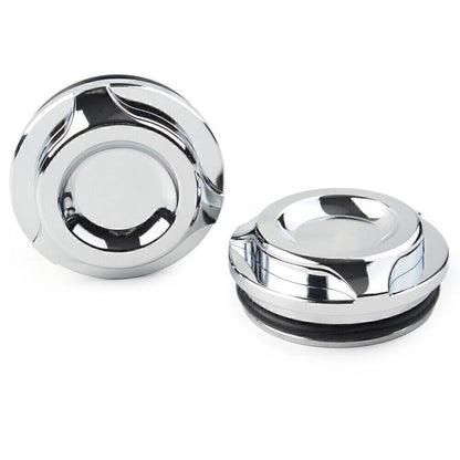 Chrome Cut Swingarm Pivot Bolt Covers for Harley V-Rod VRSCF/D/R (2006–2017)