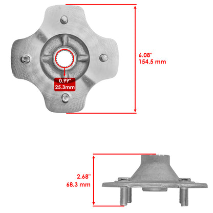Rear Axle Wheel Hub Replacement for Honda Recon 250 TRX250TM 4X4 (1997–2024)