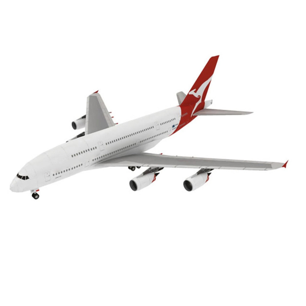 Unassembled Paper Model for Qantas Airways A380 (1:300 Scale)