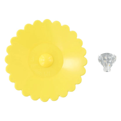 Set of 4 Heat Resistant Cup Lids with Diamond Handle