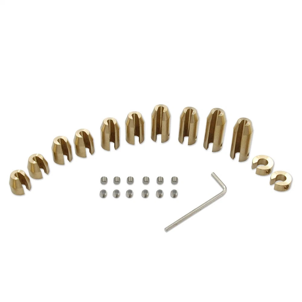 12x Brass Wheel Spoke Balance Weights Kit for Universal Motorcycle (Universal)