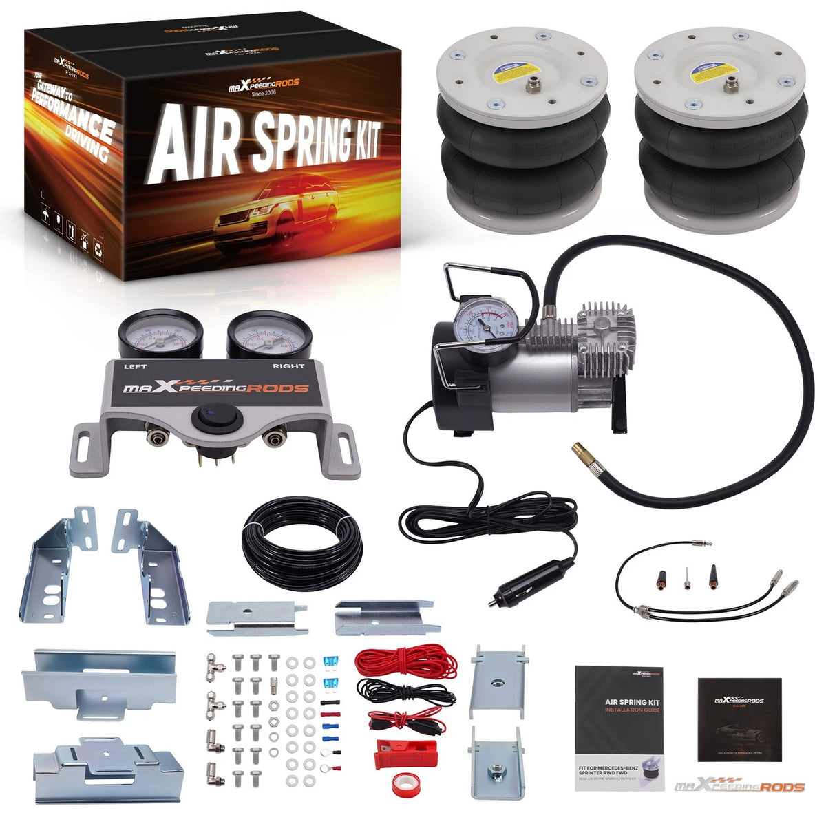 Rear Air Spring Suspension Kit for Mercedes-Benz Sprinter 2WD (2006–on)