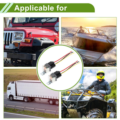 Set of 4 Auto Relay 4 Pins 24V 40A Waterproof for Car