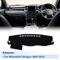 Dash Cover for Mitsubishi Shogun 1 Set Black With Blue Edge (2007–2019)