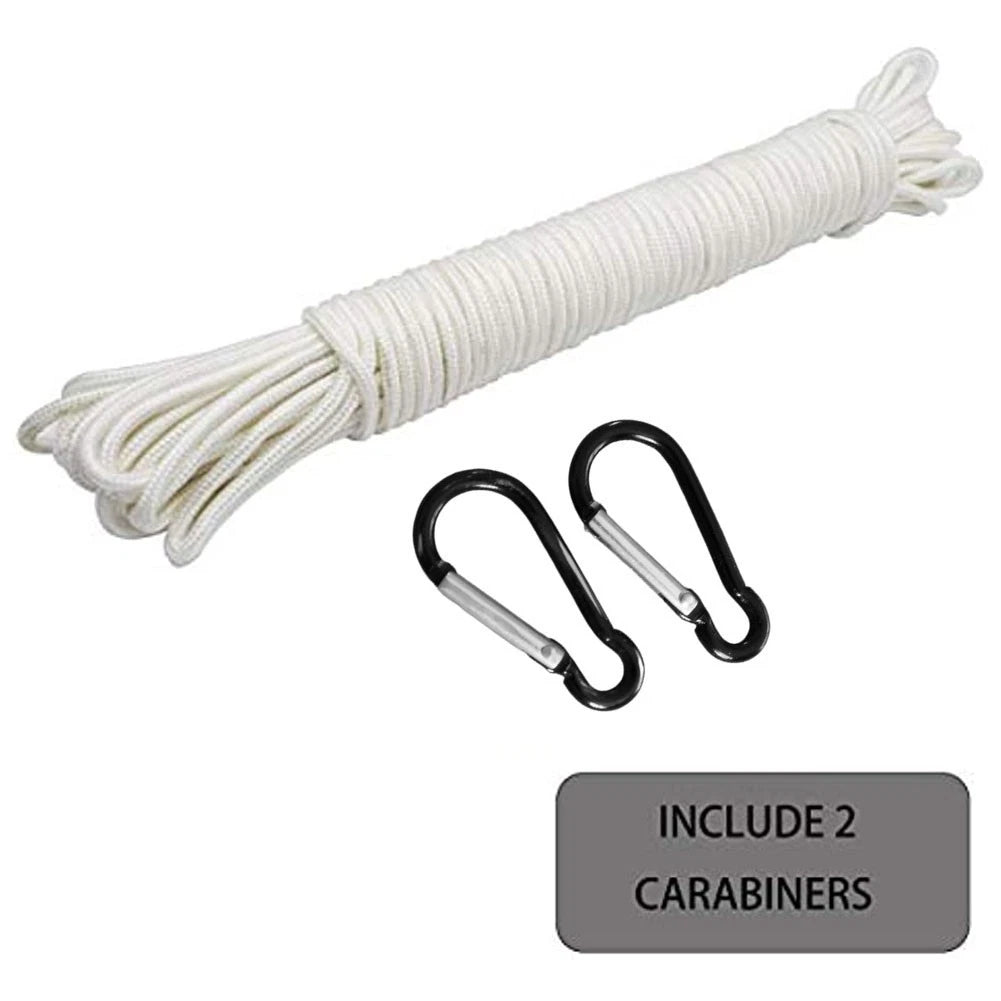 Low Stretch Polyester Flagpole Line Rope for 38ft/11.5m Heavy Duty