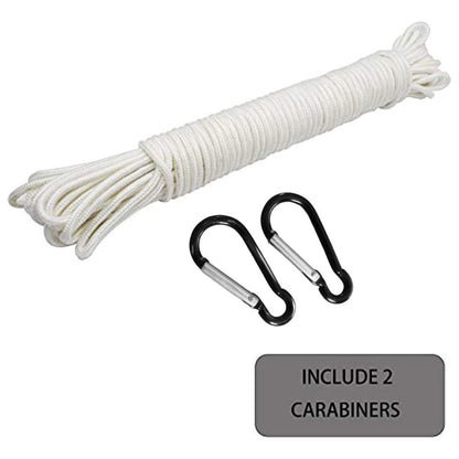 Low Stretch Polyester Flagpole Line Rope for 38ft/11.5m Heavy Duty