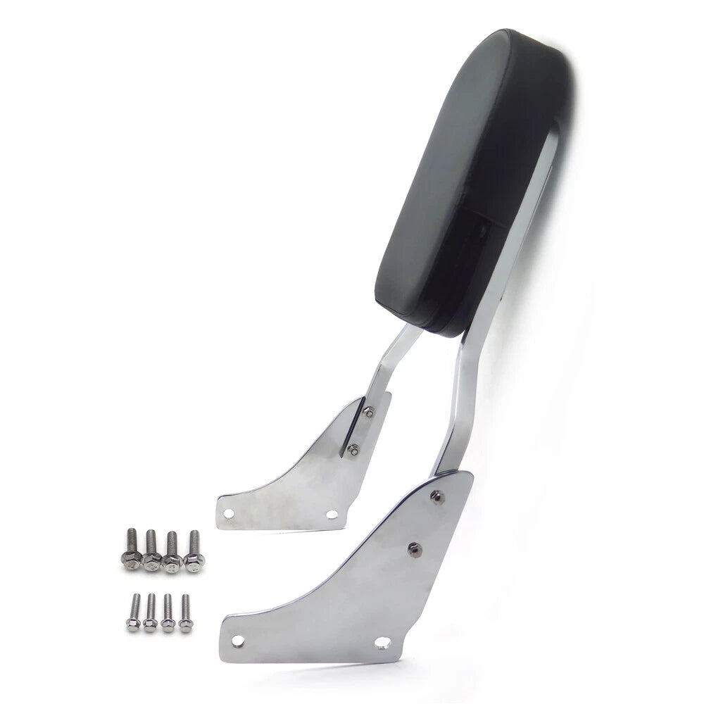 Flame Backrest Sissy Bar with Leather Pad for Honda Shadow ACE 1100 (1997–2003)