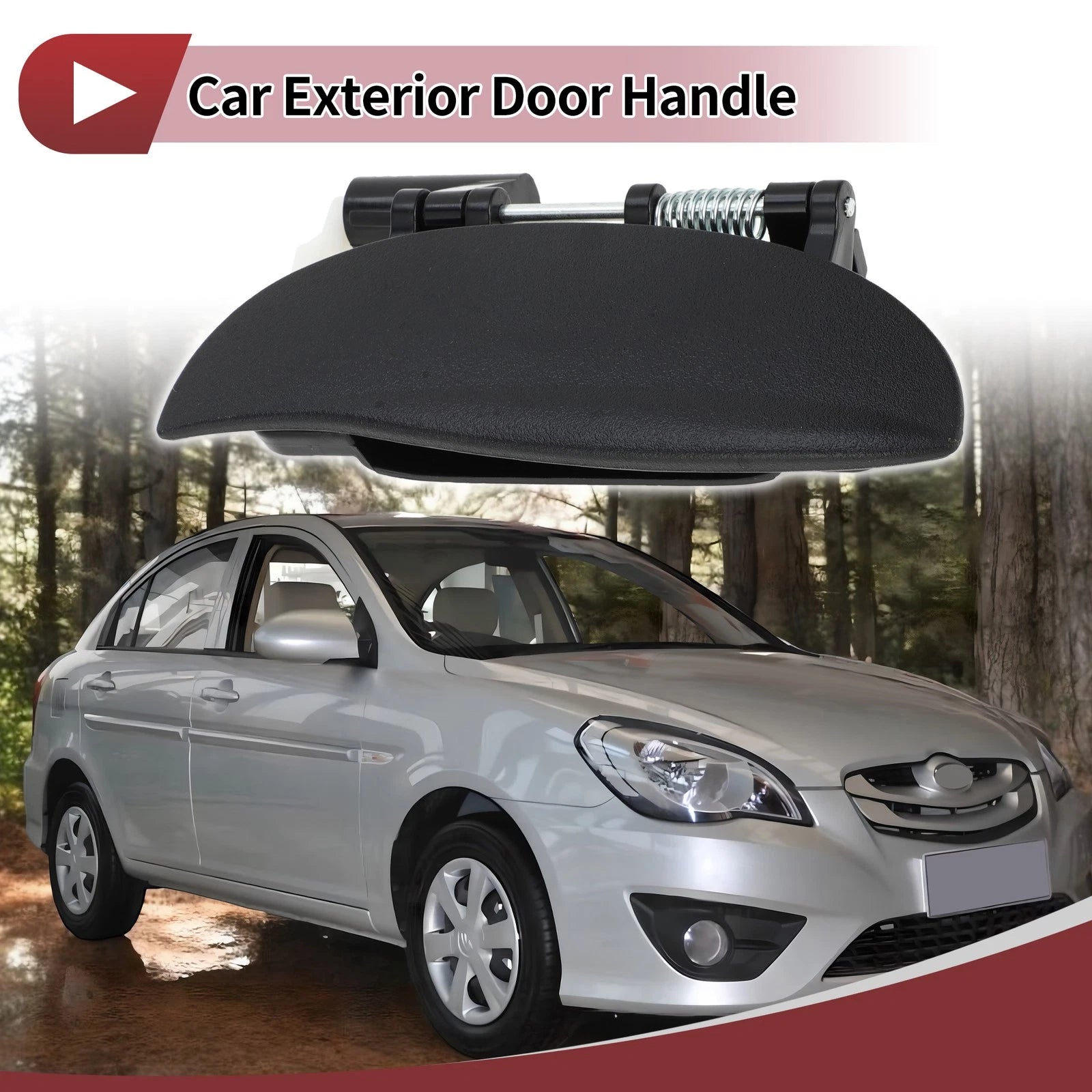 Car Exterior Door Handle Front Right Replacement for Hyundai Atos (1997–2012)